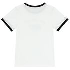 Boys White Logo T-Shirt, 1, hi-res