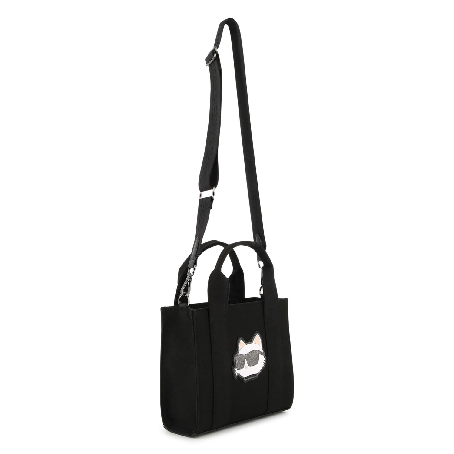 Girls Mini Me Black Choupette Handbag ( 18cm ), 1, hi-res