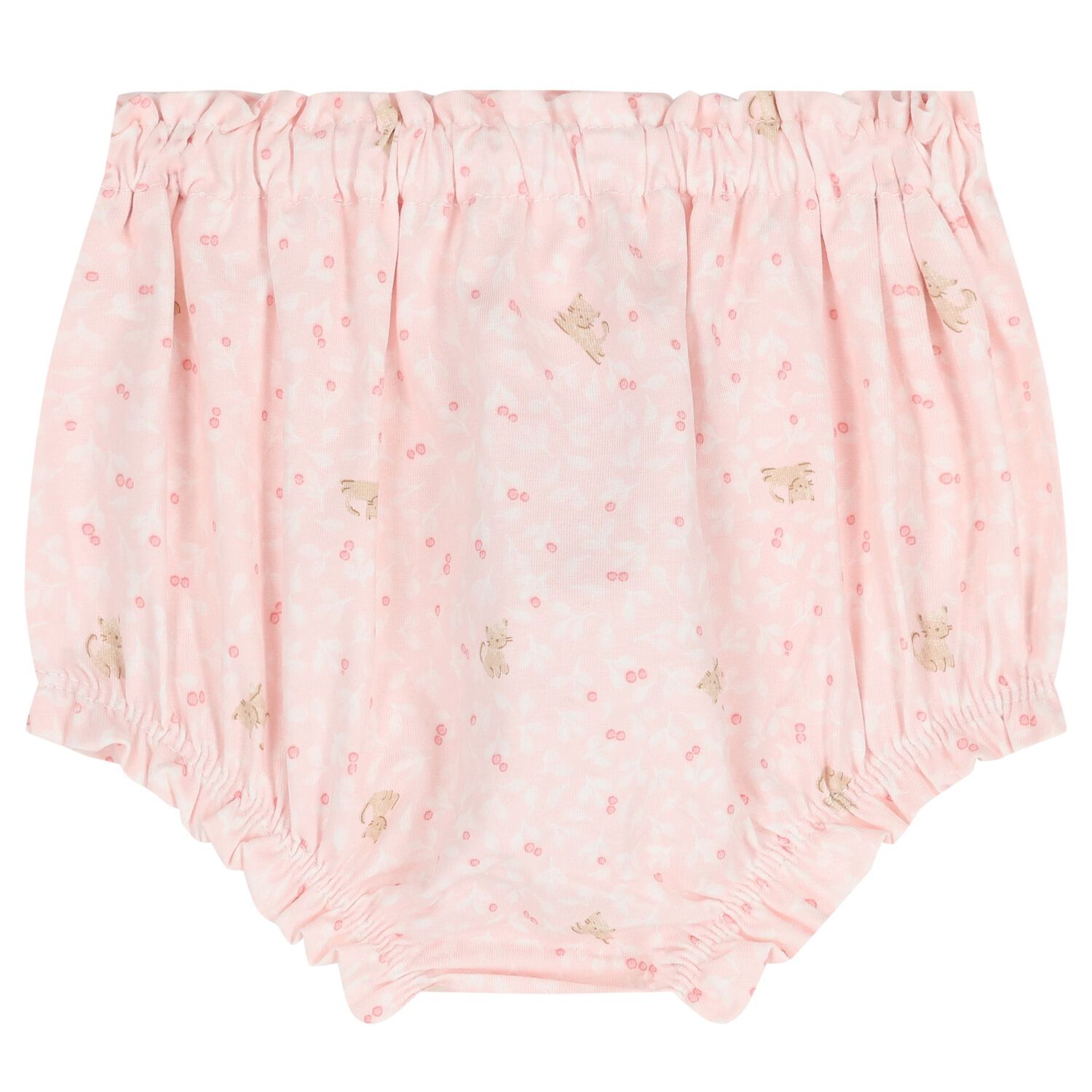 Baby Girls Ivory & Pink Floral Shorts Set ( 2-Pack ), 2, hi-res