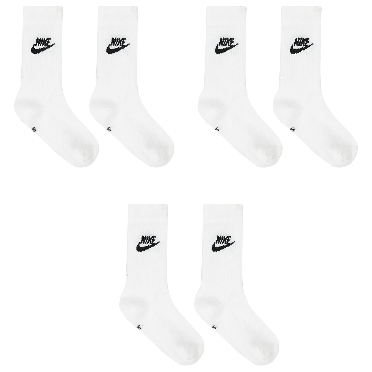 White Logo Socks ( 3-Pack ), 1, hi-res image number null