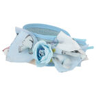 Girls Ivory Wide Flower Headband, 3, hi-res