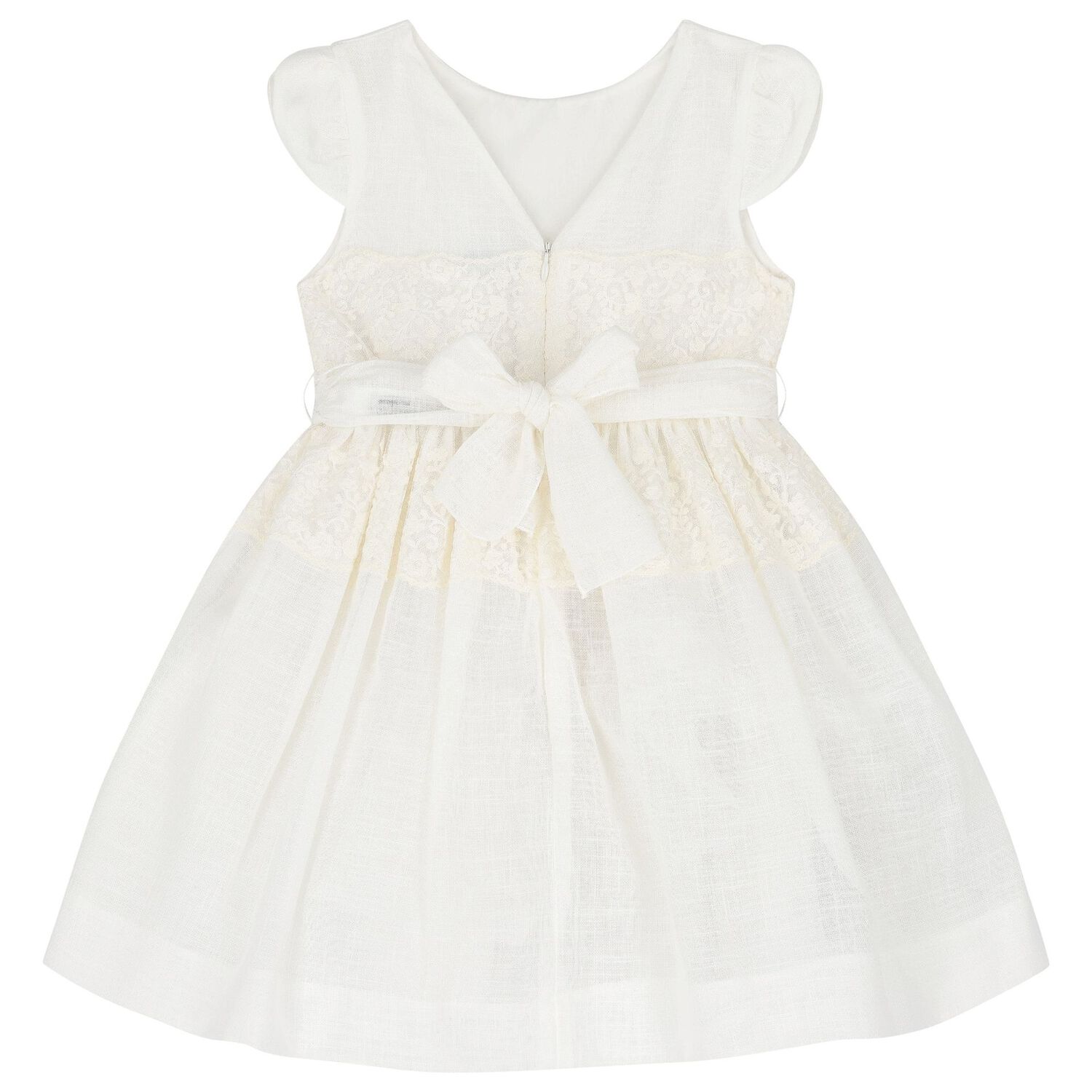 Girls Ivory Lace Dress, 1, hi-res image number null