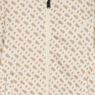 Boys Beige Logo Zip Up Top, 1, hi-res