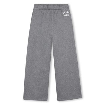 Girls Grey Logo Joggers