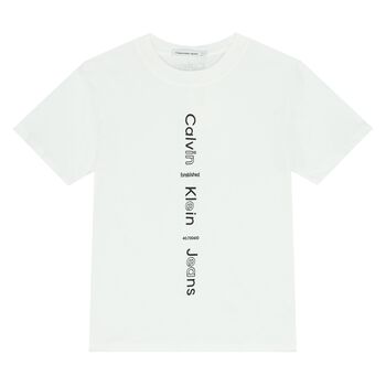 Boys White Logo T-Shirt