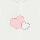 Baby Girls White & Pink Tracksuit Set ( 3 Piece ), 1, hi-res