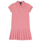 Girls Pink Logo Dress, 1, hi-res