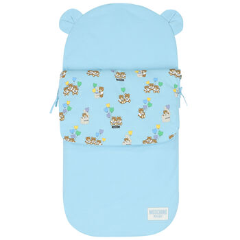 Blue Teddy Bear Logo Baby Nest