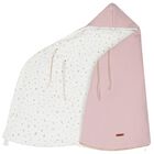 Baby Girls Ivory & Pink Hooded Reversible Nest, 3, hi-res