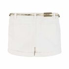 Girls Ivory Embellished Shorts, 1, hi-res