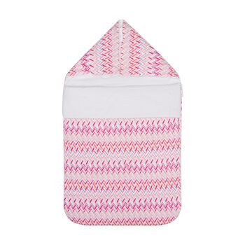 Baby Girls Pink & White Zig Zag Nest