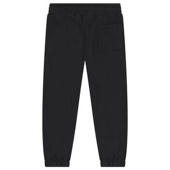 Boys Black Logo Joggers