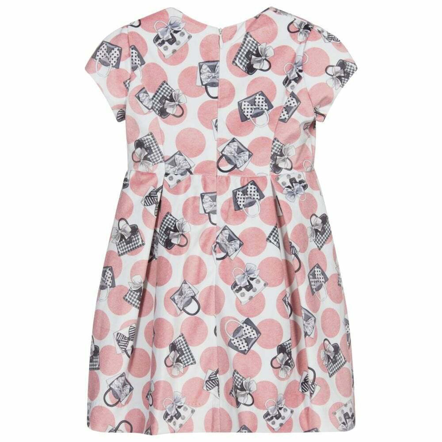 Girls Pink Velour Dress, 2, hi-res