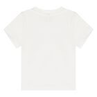 Baby Boys White Logo T-Shirt, 4, hi-res