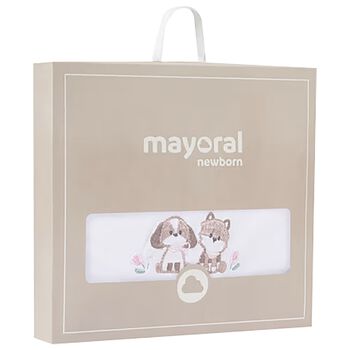 بطانية الابيض و الوردي للبنات 