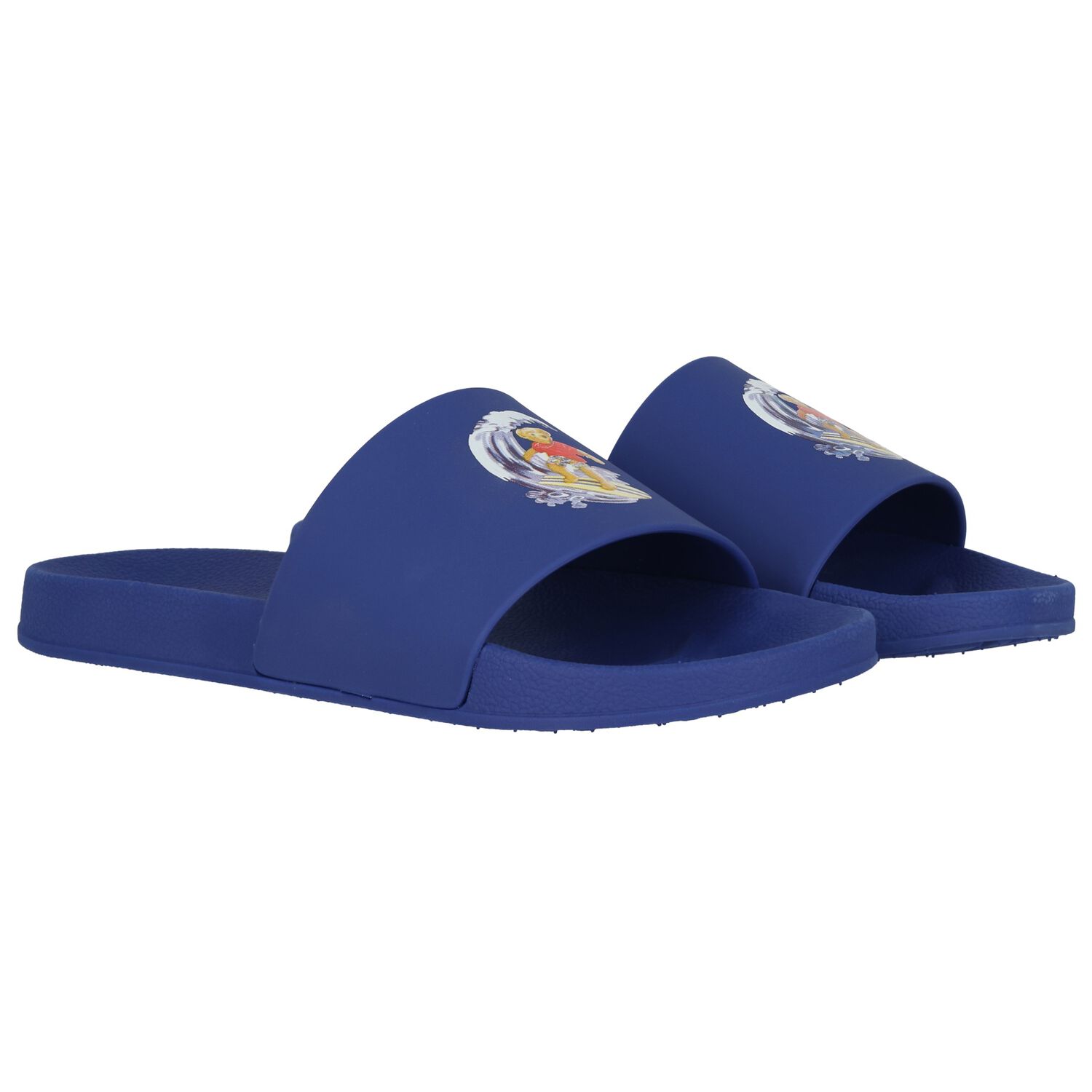 Boys Blue Teddy Bear Sliders, 1, hi-res