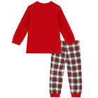 Younger Girls Red & White Pyjamas, 1, hi-res