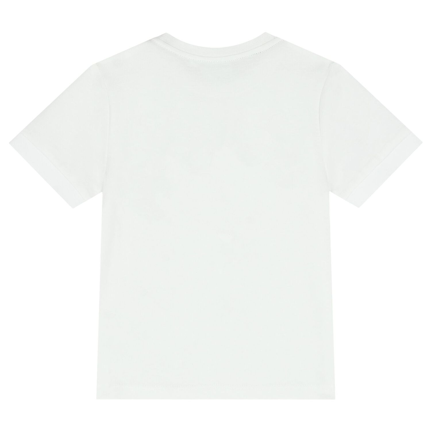 Younger Boys White & Beige Logo Shorts Set, 1, hi-res