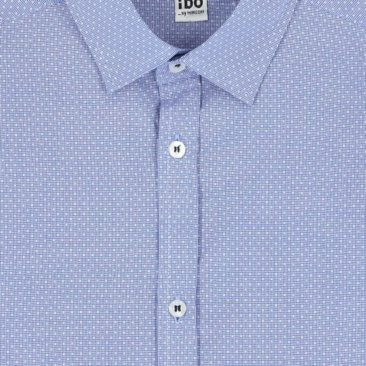 Boys Blue Long Sleeves Shirt, 1, hi-res