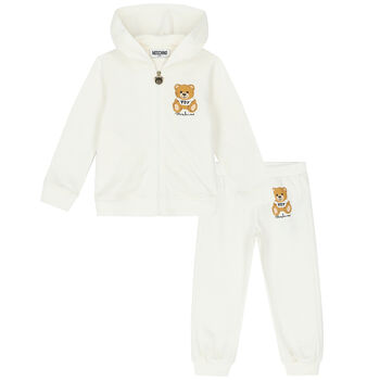 Ivory Teddy Logo Tracksuit