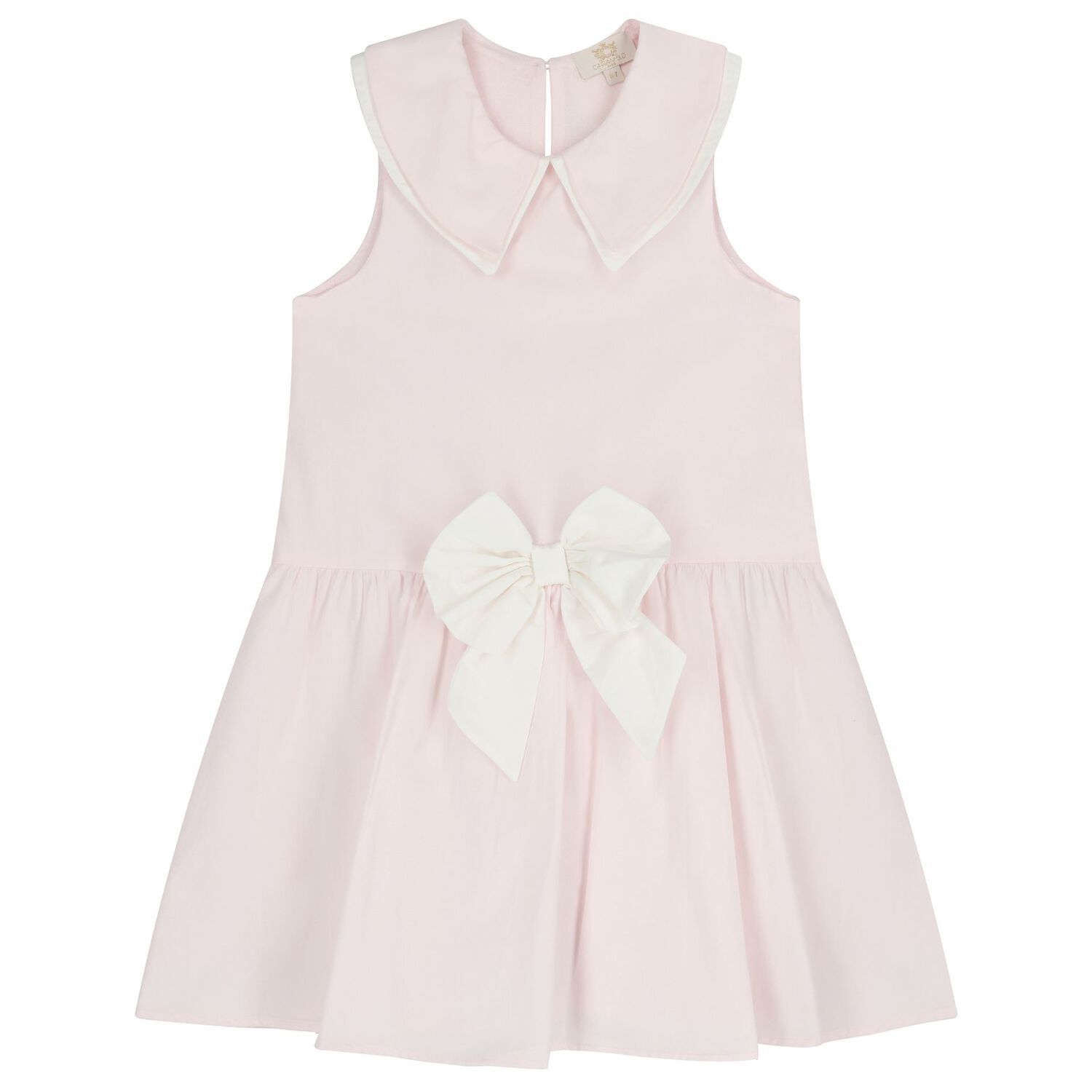 Girls Pink Bow Dress & Headband Set, 1, hi-res