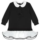 Younger Girls Black & White Ikonik Choupette Dress, 1, hi-res