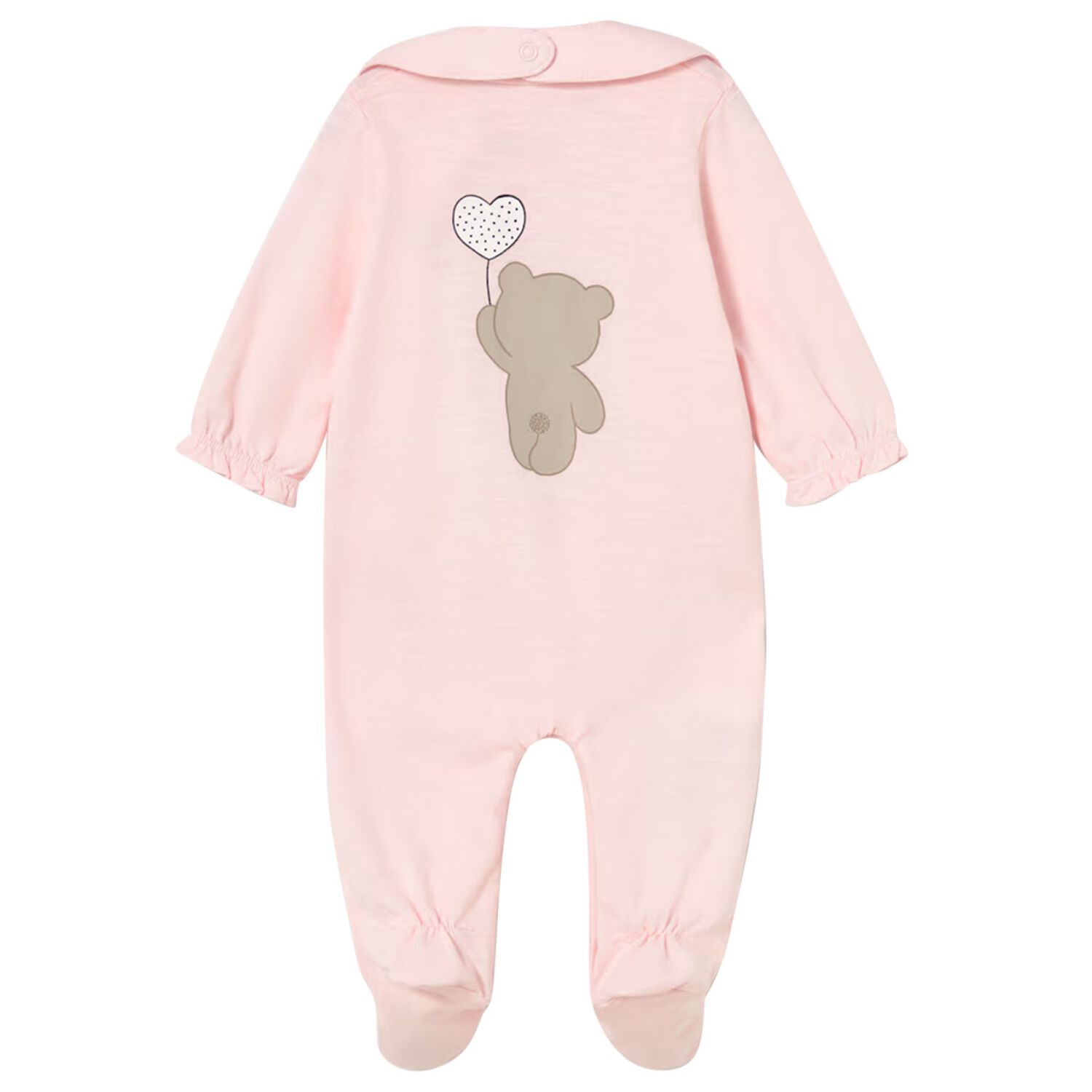 Baby Girls Pink Teddy Bear Babygrow Set, 2, hi-res