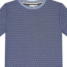 تيشيرت للأولاد بالشعار باللون الأزرق, 1, hi-res