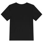 Boys Black Logo T-Shirt, 1, hi-res