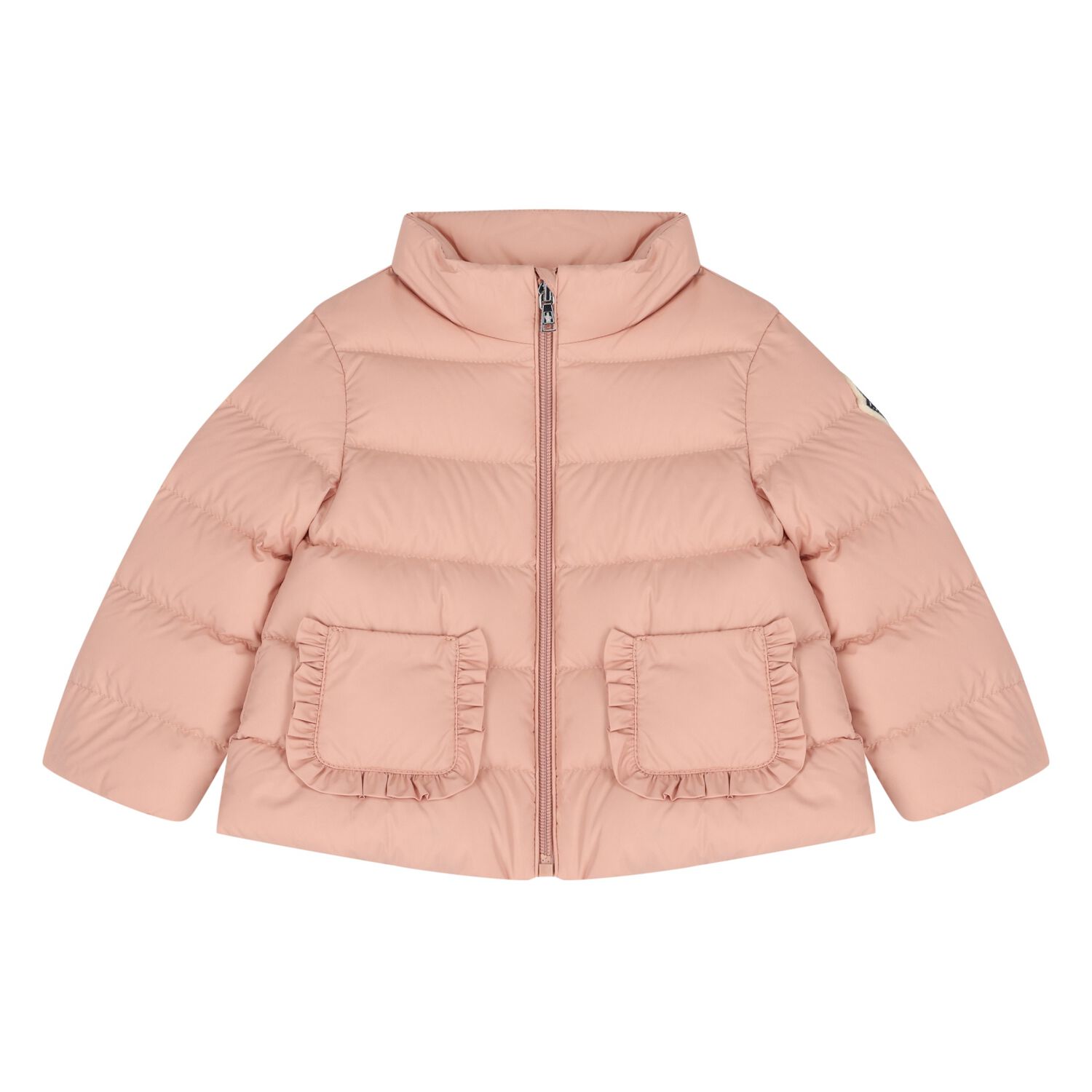 Younger Girls Pink Logo Puffer Jacket, 1, hi-res image number null