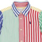 Baby Boys Multi-Coloured Striped Shirt , 1, hi-res