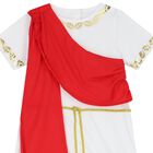 GIrls White & Red Toga Costume, 1, hi-res