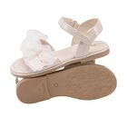 صندل تول بنات بكشكشة باللون الأبيض, 2, hi-res