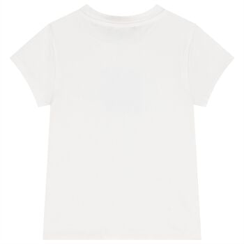 Girls White Logo T-Shirt
