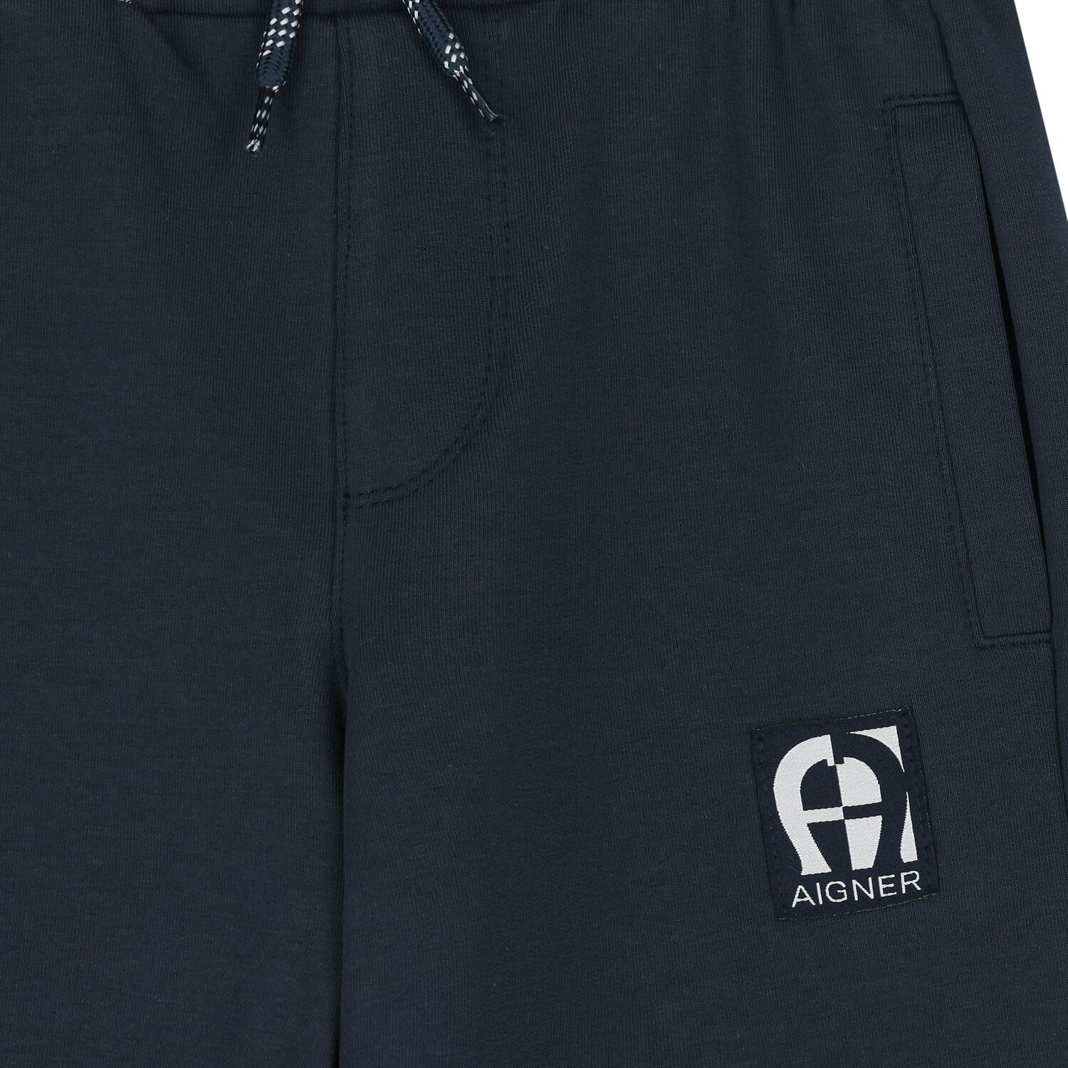 Boys Navy Blue Logo Joggers, 1, hi-res image number null