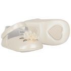 Baby Girls Ivory Flower Pre Walker Shoes, 2, hi-res