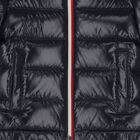 Younger Boys Navy Blue Logo Puffer Jacket, 1, hi-res