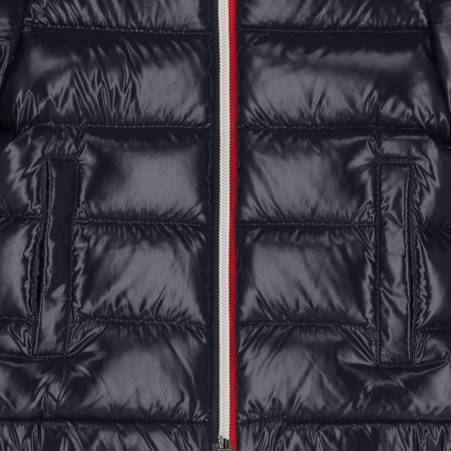 Younger Boys Navy Blue Logo Puffer Jacket, 1, hi-res image number null