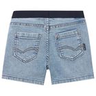 Younger Boys Blue Denim Shorts, 2, hi-res