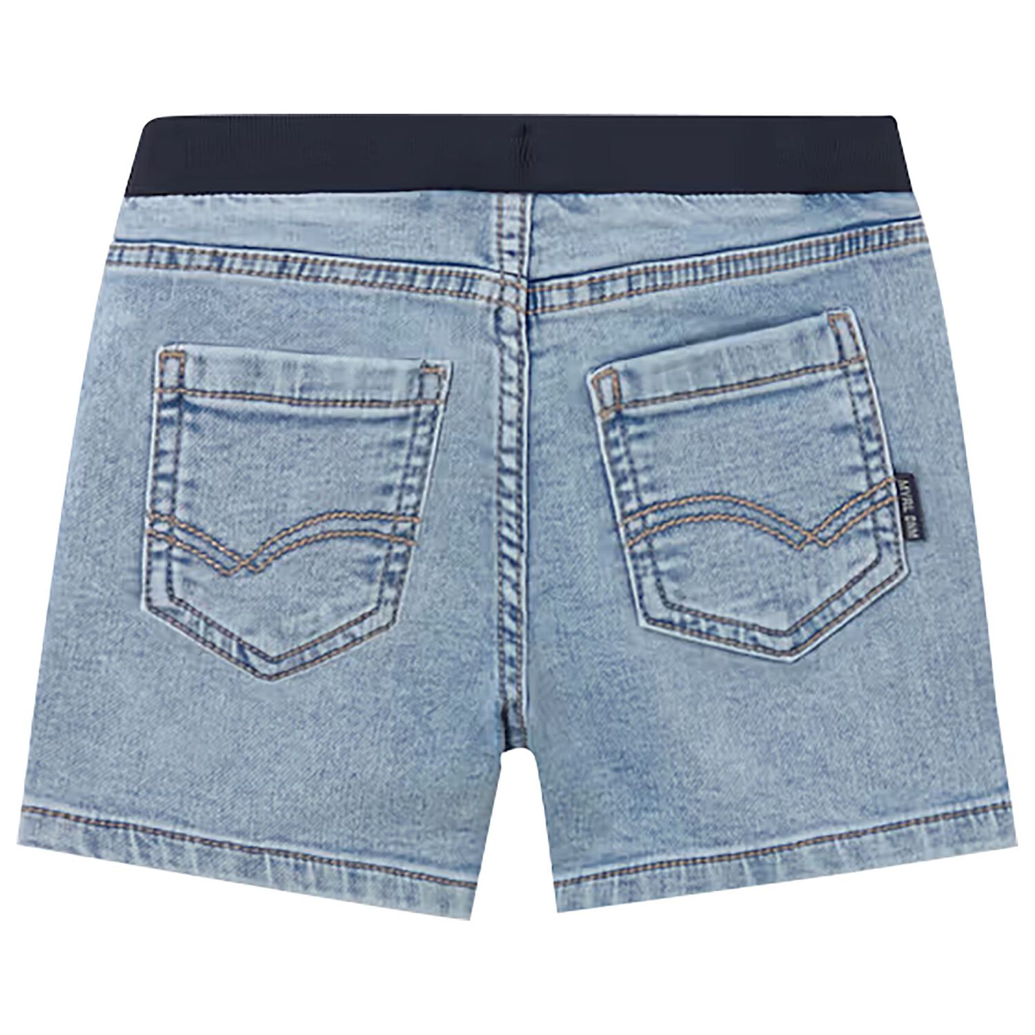 Younger Boys Blue Denim Shorts, 2, hi-res