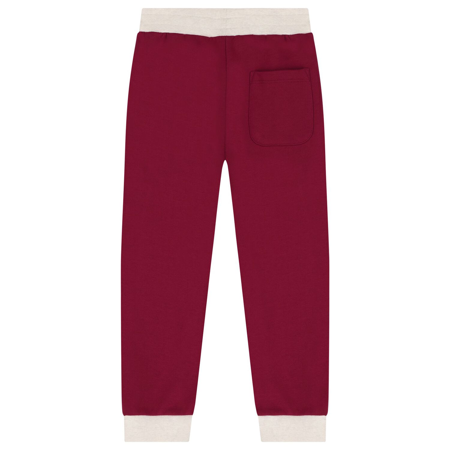 Boys Burgundy Logo Joggers, 1, hi-res