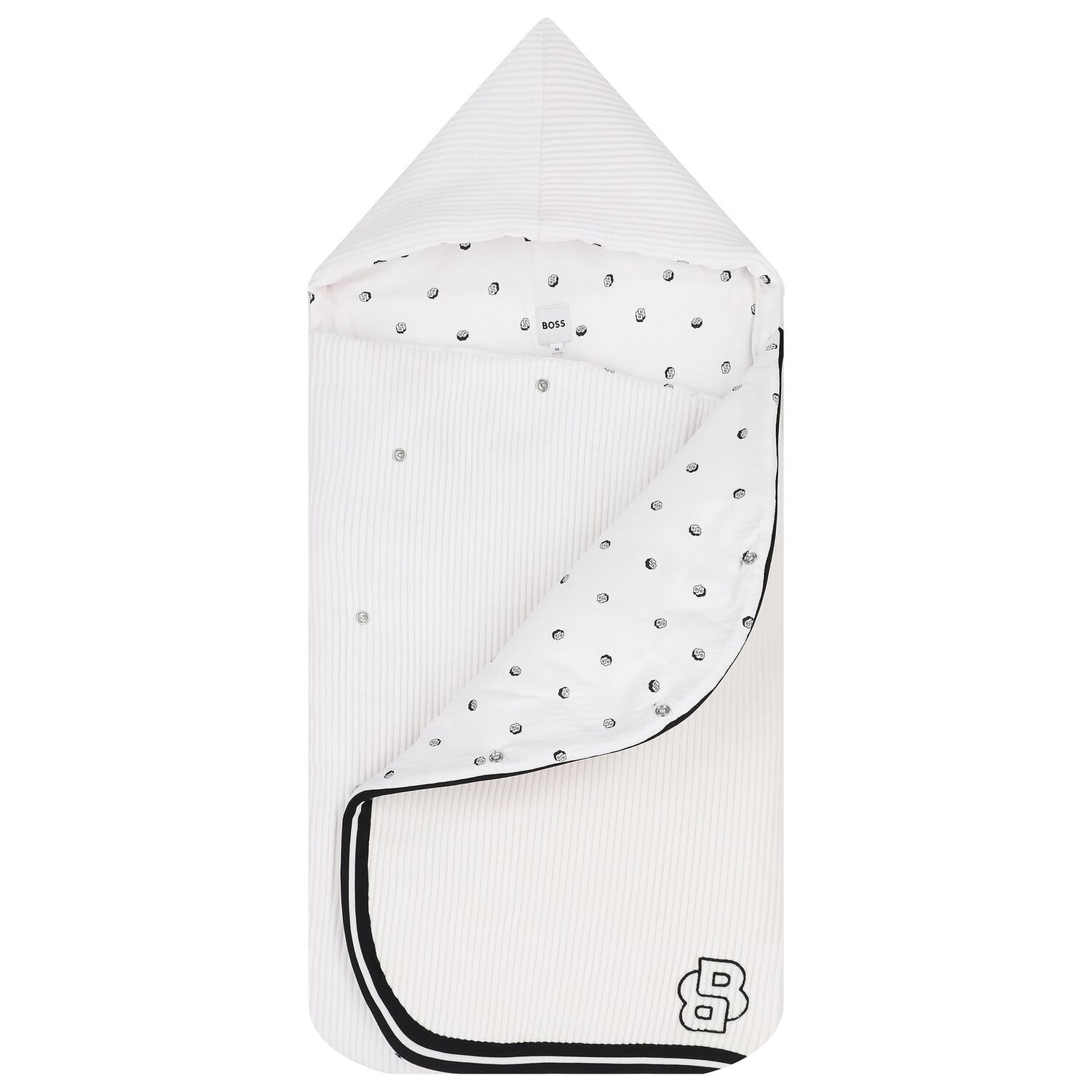 مدس بالشعار باللون الابيض , 1, hi-res