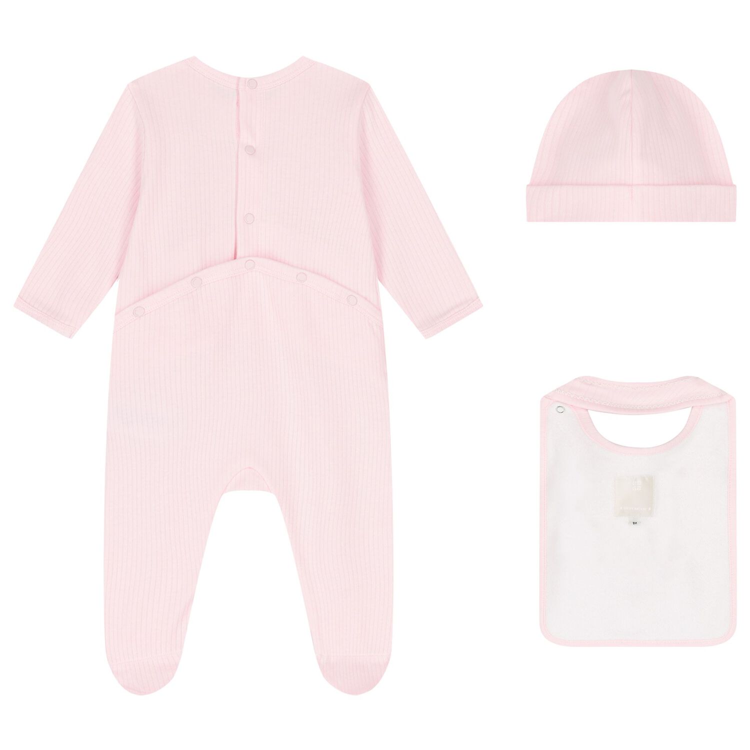 Baby Girls Pink Logo Babygrow Gift Set, 2, hi-res image number null