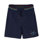 Boys Navy Bermuda Shorts, 1, hi-res