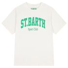 تيشيرت للأولاد بالشعار باللون العاجي, 1, hi-res