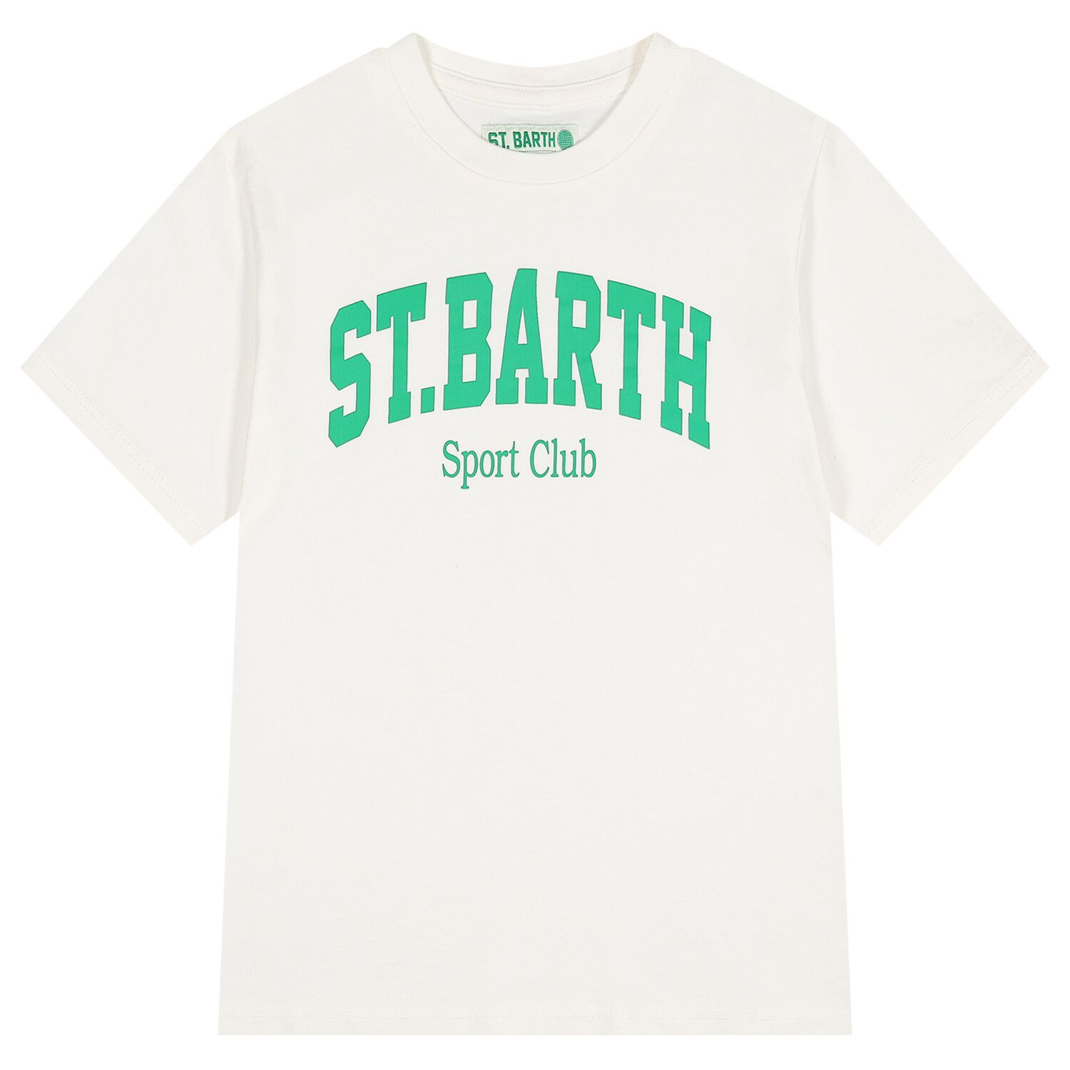 تيشيرت للأولاد بالشعار باللون العاجي, 1, hi-res