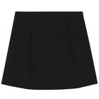 Girls Black Logo Skirt, 1, hi-res