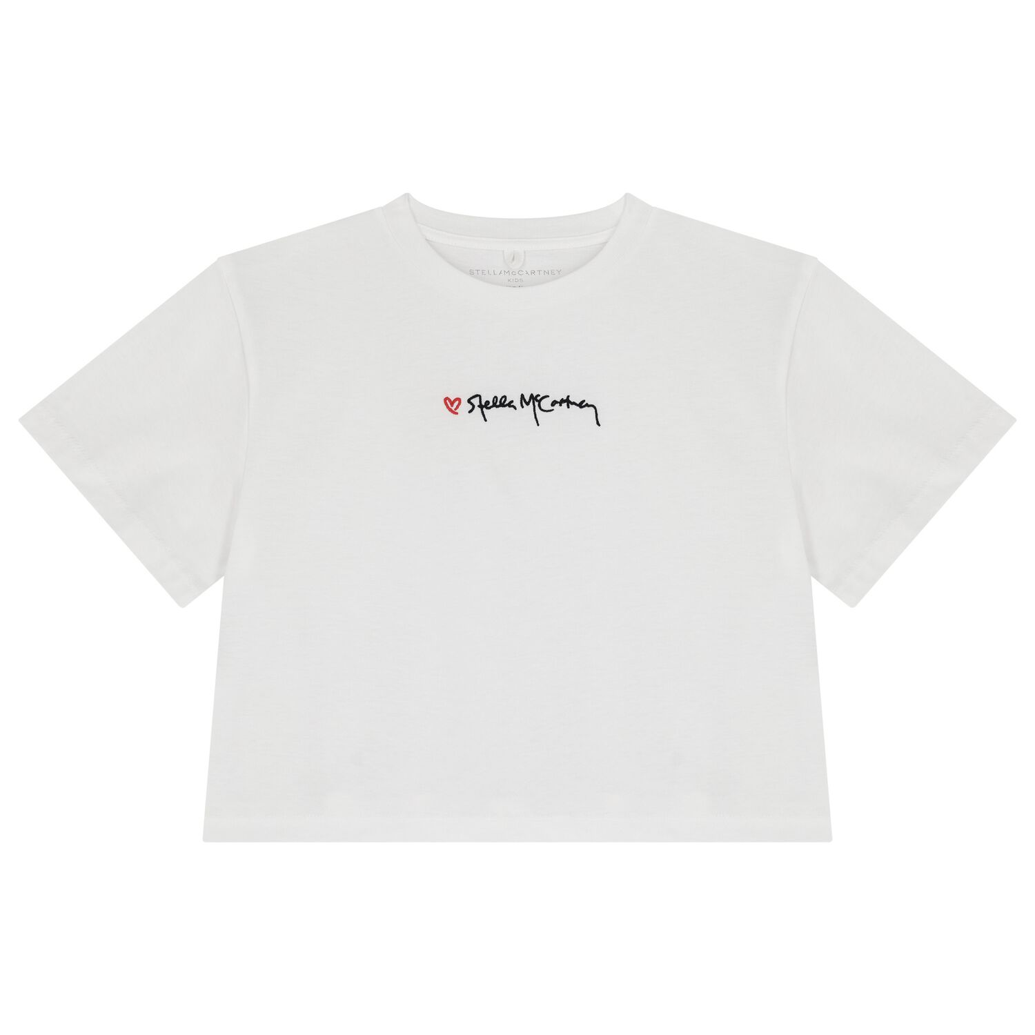 Girls White Logo T-Shirt, 1, hi-res