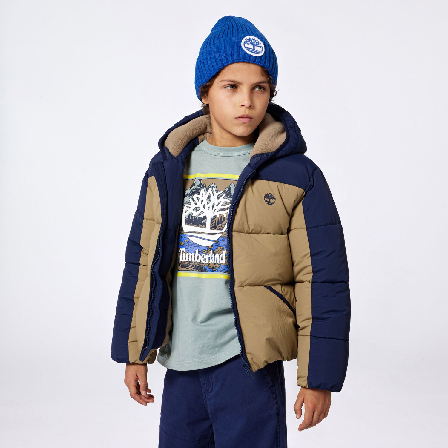 Boys Green Logo Long Sleeve Top, 1, hi-res image number null