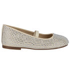 Girls Beige Embellished Shoes, 1, hi-res